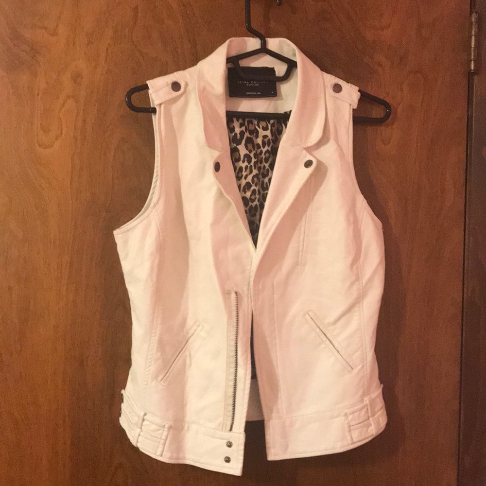 Akira Chicago vegan leather zippered vest